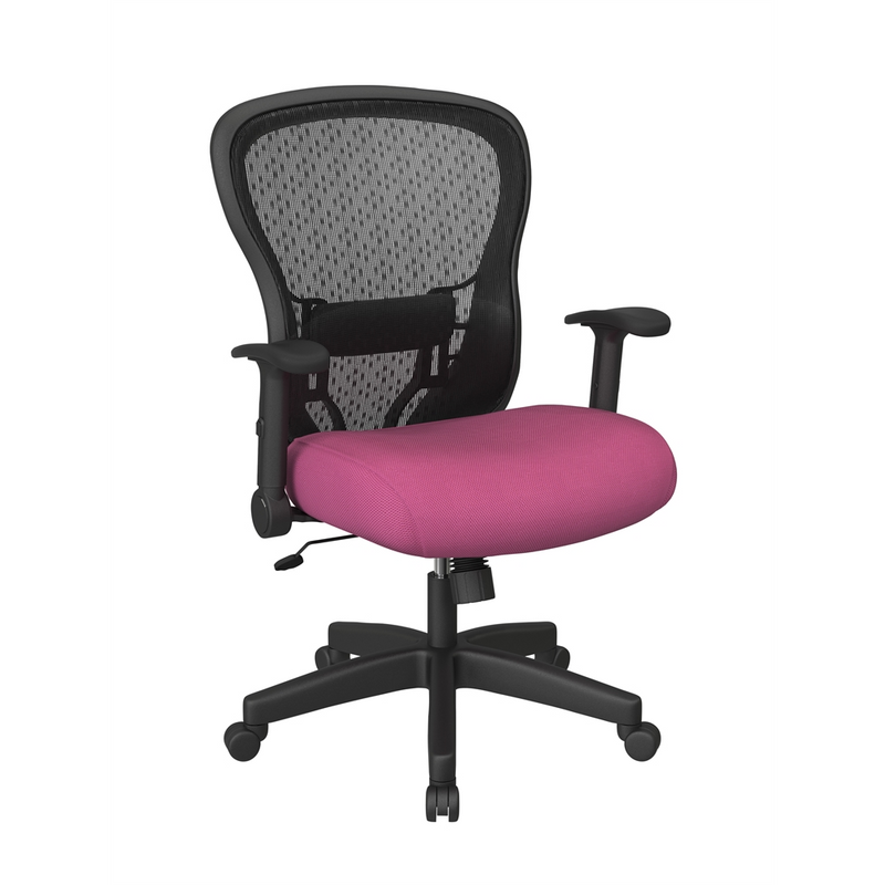 Deluxe R2 SpaceGrid Back Chair with Memory Foam Mesh Seat Chair